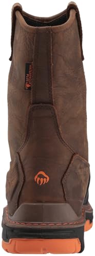 WOLVERINE OVERPASS 10" COMPOSITE TOE WELLINGTON BOOT MEN 10.5 SUMMER BROWN - Like New