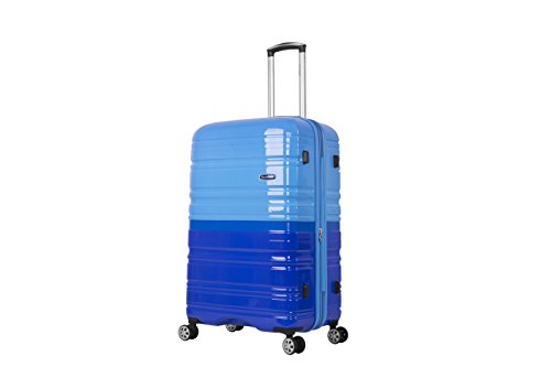 Rockland Melbourne Hardside Expandable Spinner Wheel Luggage, 2TONEBLUE, 2 Piece Like New