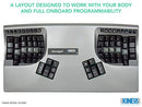 Kinesis Advantage2 Silver Ergonomic Keyboard (KB605) - Black - Like New
