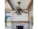 PARROT UNCLE 52 INCH CEILING FAN - RUSTIC - Brand New