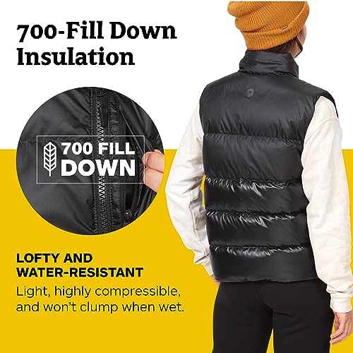 MARMOT WOMEN'S GUIDE DOWN VEST - SIZE: WOMEN L - BLACK - Brand New