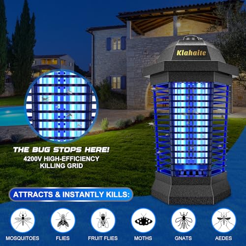 Klahaite Bug Zapper Outdoor Electric KLAHAITE-K15 - Black Like New