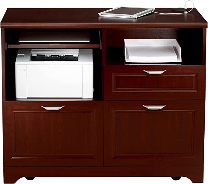 Realspace Magellan Tech Station Printer Stand 2.0 ‎SH-OF-2240-C Classic Cherry - Like New