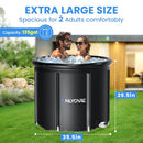 ONLYCARE ICE BATH TUB FOR ATHLETES - UPGRADE XXL 135 GAL COLD PLUNGE TUB -BLACK - Like New