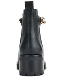 KARL LAGERFELD PARIS WOMEN'S LUG BOTTOM PIERSON MID SHAFT BOOTS - SIZE 9 - BLACK - Brand New