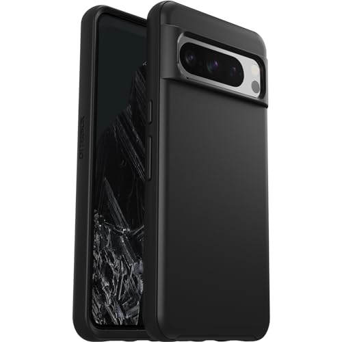OTTERBOX PIXEL 8 PRO SYMMETRY SERIES CASE -BLACK, ULTRA-SLEEK, RAISED EDGES - Brand New