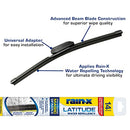 RAIN-X 5079272-2 LATITUDE 2-IN-1 WATER REPELLENT WIPER BLADES 14" - BLACK - Like New