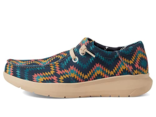 ARITAT Mens Hilo Stretch Lace Loafer Blue Aztec Size 9 - Like New