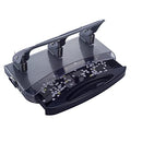 OFFICE DEPOT BRAND DELUXE 3-HOLE HEAVY-DUTY PUNCH - METALLIC SILVER - Like New
