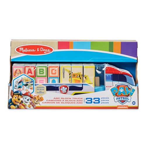 MELISSA & DOUG PAW PATROL WOODEN ABC BLOCK TRUCK (33 PIECES) MD-33272 multi - Brand New