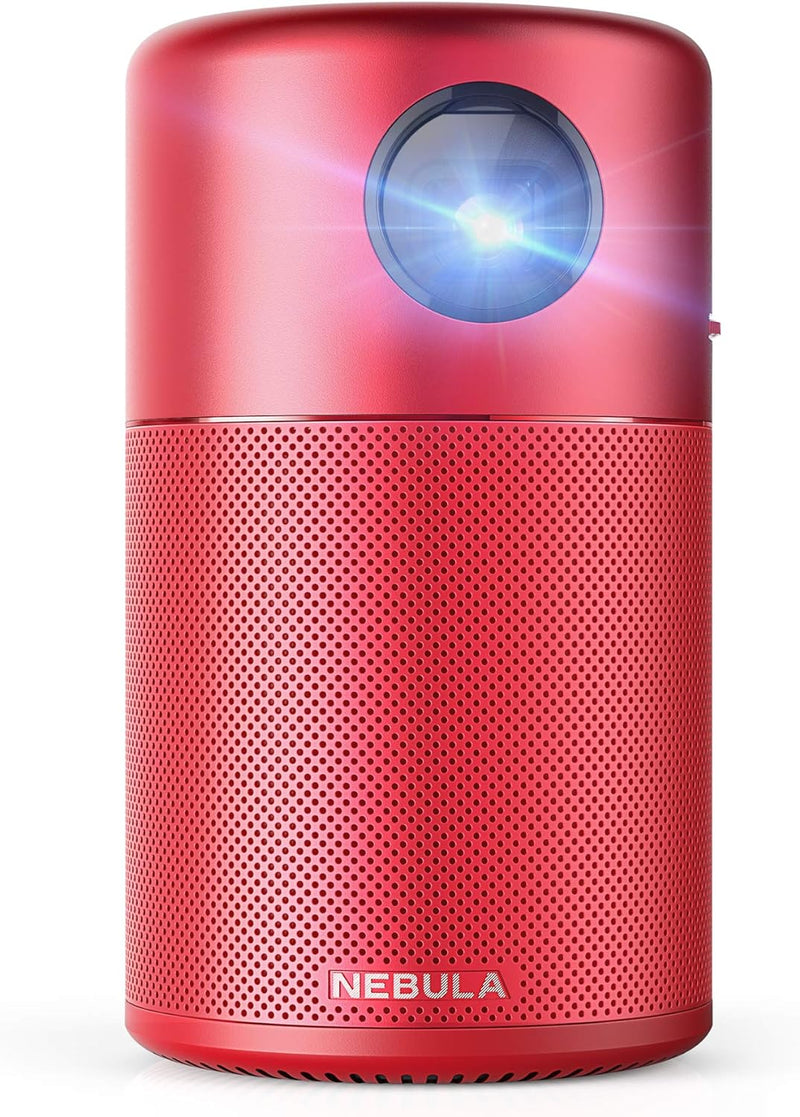 Nebula Capsule Smart Wi-Fi Mini Projector 100Inch, 100ANSI Lumen D4111 - RED Like New