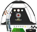 PodiuMax Golf Net 10x7ft Golf Practice Net and Mat, Hitting Nets for Backyard - Like New