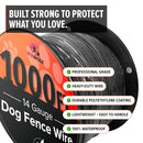 Windogz Dog Fence Wire for Electric Dog Fence, 1000 ft, 14 Gauge Pro Grade Wire - Brand New