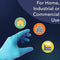 HUAYUAN POWDER FREE NITRILE EXAM DISPOSABLE NON-STERILE GLOVES 100PCS LARGE BLUE - Like New