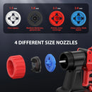 CORDLESS BRUSHLESS PAINT SPRAYER, 4 NOZZLES - RED - Like New