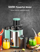 Qcen Juicer Machine, 500W Centrifugal Juicer Extractor with Wide Mouth 3” - AQUA Like New