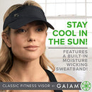 082-02-8201 GAIAM Women Visor White - Brand New