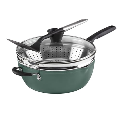 CUISINART PREFERRED PAN 4-PC SET - SAGE GREEN (MULTI-PURPOSE PAN w/COVER) - Like New