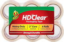Duck HD Clear Packing Tape Refills - 6 Rolls of Strong Heavy Duty Packing Tape - Brand New