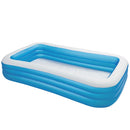 INTEX 120X 72X 22 D RECTANGULAR D KIDDIE ABOVE GROUND POOL - BLUE - Like New