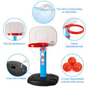 AOKESI Toddler Basketball Hoop Indoor for Age 1-3, Adjustable Kids - Blue - Like New