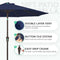 JEAREY 9FT OUTDOOR PATIO UMBRELLA - NAVY - Like New