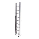 ORIGAMI R2 ADJUSTABLE 4-TIER METAL SHELF RACK ON WHEELS - GRAY - Like New