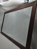 EXCELLO GLOBAL PRODUCTS WOODEN MAGNETIC DRY ERASE WHITEBOARD - TORCHED RUSTIC - Like New