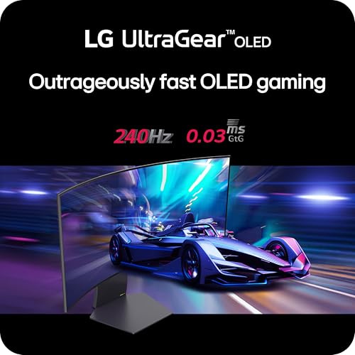 LG 39GS95QE ULTRAGEAR OLED CURVED GAMING MONITOR 39-INCH WQHD 240HZ OLED - BLACK - Like New