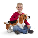 Melissa & Doug Giant Basset Hound - Lifelike Stuffed Animal Dog - Brand New