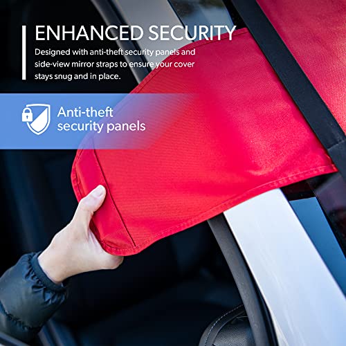 FrostGuard Deluxe | Full-Coverage Car Windshield Cover, 41 x 59 Inches - Crimson - Like New