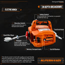 SUPER HANDY-GUO075 1000lbs Max, Portable Electric Winch - ORANGE - Like New