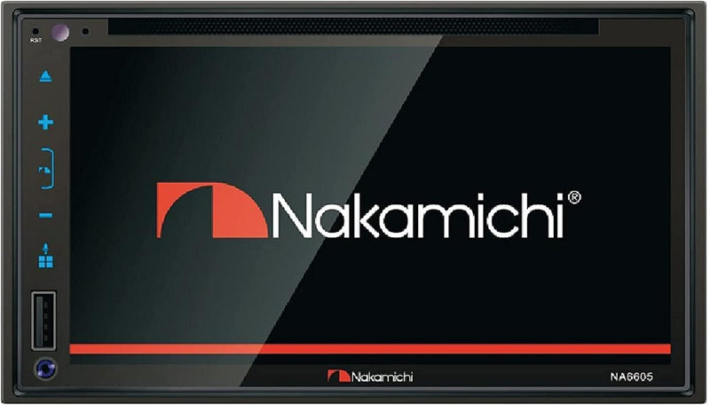 Nakamichi NA6605 Double-Din 6.8" CD/DVD Bluetooth Receiver - Black Like New