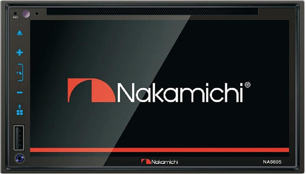 Nakamichi NA6605 Double-Din 6.8" CD/DVD Bluetooth Receiver - - Scratch & Dent