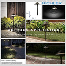 Kichler 28305 3-Watt Olde Bronze Low Voltage LED Path Light Fixture - Black - Brand New