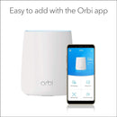NETGEAR Orbi Mesh WiFi Add-on Satellite RBS20-100NAS - White - Scratch & Dent