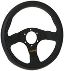 MOMO TEA30BK0B TEAM 300 MM LEATHER STEERING WHEEL - BLACK - Like New