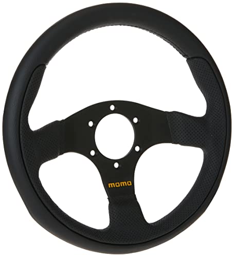 MOMO TEA30BK0B TEAM 300 MM LEATHER STEERING WHEEL - BLACK - Like New