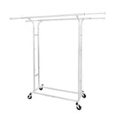 FISHAT HEAVY DUTY DOUBLE ROD CLOTHES RACK - WHITE - Like New