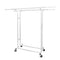 FISHAT HEAVY DUTY DOUBLE ROD CLOTHES RACK - WHITE - Like New
