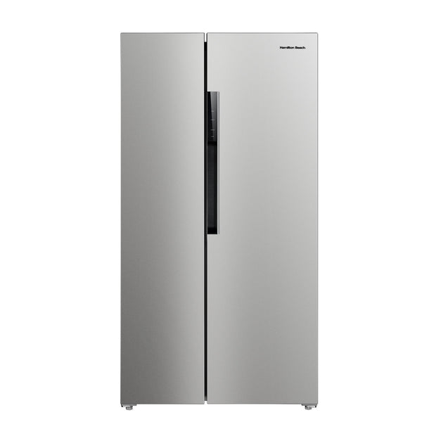 HAMILTON BEACH 15.6 CU. FT. SIDE BY SIDE STAINLESS REFRIGERATOR FREESTANDING - Brand New
