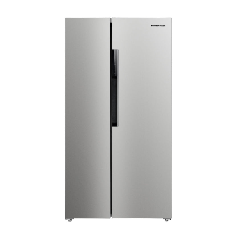 HAMILTON BEACH 15.6 CU. FT. SIDE BY SIDE STAINLESS REFRIGERATOR FREESTANDING - Brand New