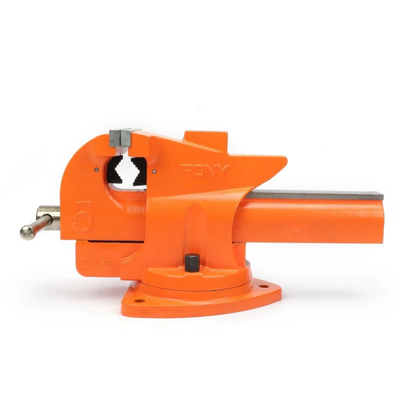 PONY JORGENSEN 1 PONY JORGENSEN 30105 HEAVY DUTY BENCH 5-INCH QUICK VISE ORANGE - Like New