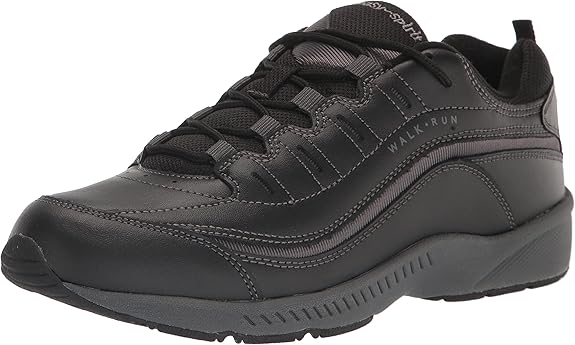EASY SPIRIT WOMEN'S ROADRUN SNEAKERS, WIDE WIDTH - SIZE: WOMEN 9W - BLACK - Like New