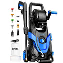 LANCHEZ NEW UPGRADE PRESSURE POWER WASHER 4800PSI 4 QUICK CONNECT NOZZLES BLUE - Like New