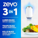 ZEVO 2 FLYING INSECT TRAPS REFILL CARTRIDGES PLUG FLY TRAP ZEV-018551 - BLUE - Brand New