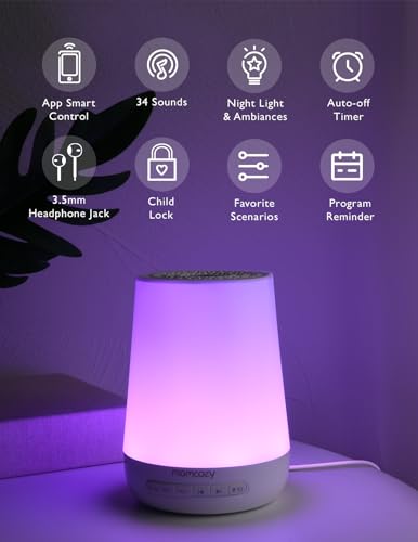 Momcozy Baby Sound Machine, Toddler Sleep Trainer, M21FWDB03 - Blue - Like New