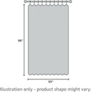 HPD HALF PRICE DRAPES ITALIAN FAUX LINEN CURTAINS 50 X 96, (1 PANEL), PARCHMENT - Brand New