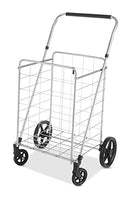 WHITMOR CART WITH ADJUSTABLE HEIGHT HANDLE 6318-7617 - SILVER/BLACK - Like New