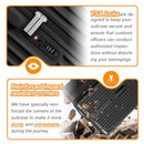 KRUTE CARRY ON LUGGAGE PC+ABS SUITCASES WITH DOUBLE SPINNER WHEELS 20 - BLACK - Like New